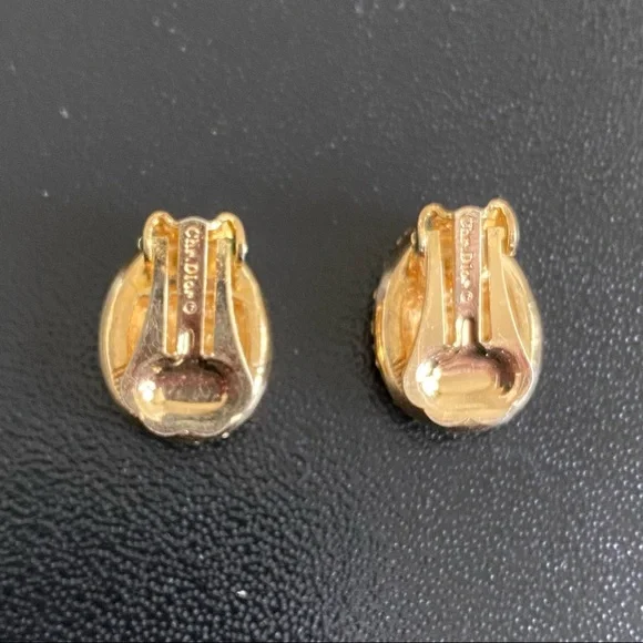 Vintage Dior Earrings Clip On - Picture 2 of 3